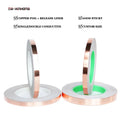 2- High Temperature Heat Resistant Single or Double Sided Conductive EMI Shielding Against Slug Snail Copper Foil Adhesive Tape