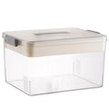 MultiFunctional Large Capacity Transparent Plastic First Aid Kit Container Family Emergency Medicine Storage Bathroom Wardrobe