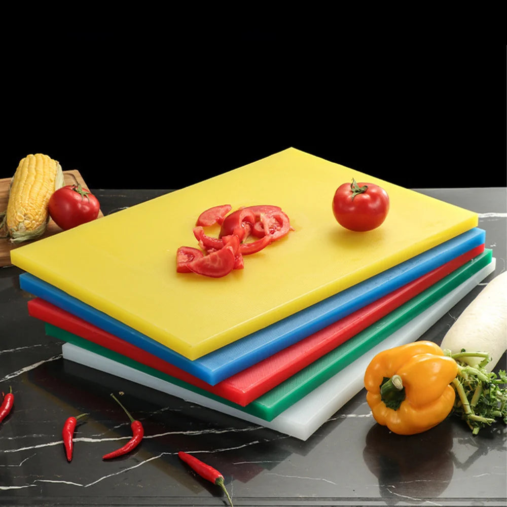 ZSPE Multicolored Plastic Kitchen Cutting Board Round Commercial Thick Plastic Chopping Board