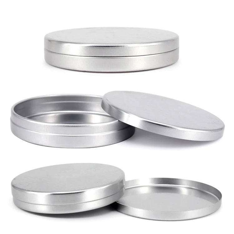 Colorful Printing Metal Tins Aluminum Metal Packaging Cosmetic Tin Can Jars Aluminum Jar With Lid