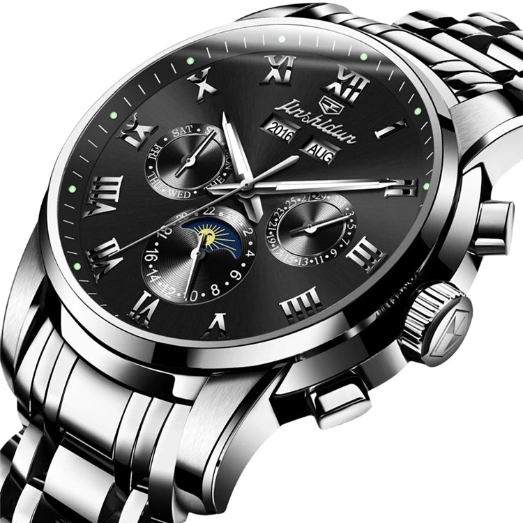 JSDUN8718 Factory Direct Waterproof Original Movement Stainless Weight 148g Mechanical Wrist Watch