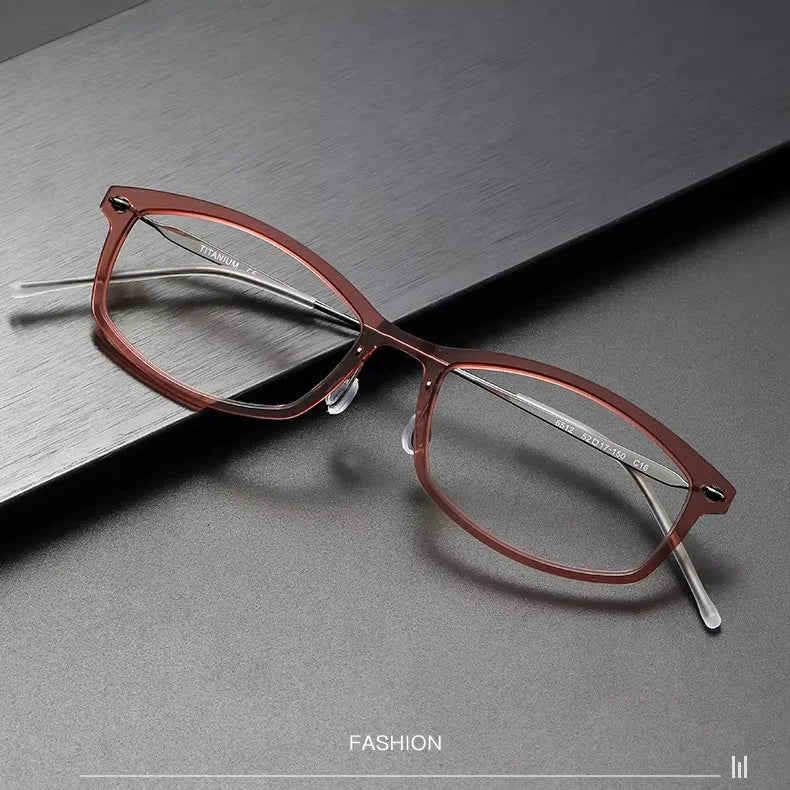 6512 Wholesale Luxury Fonex Eyeglass Mixed Nylon Light Weight Thin Spec Small Specs Glasses G Women Titanium Prescription Frame