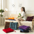 DaiRui Premium Comfortable Thick Fiber Fill Tufted Floor Wicker Seat Pad Outdoor Indoor Chair Cushions