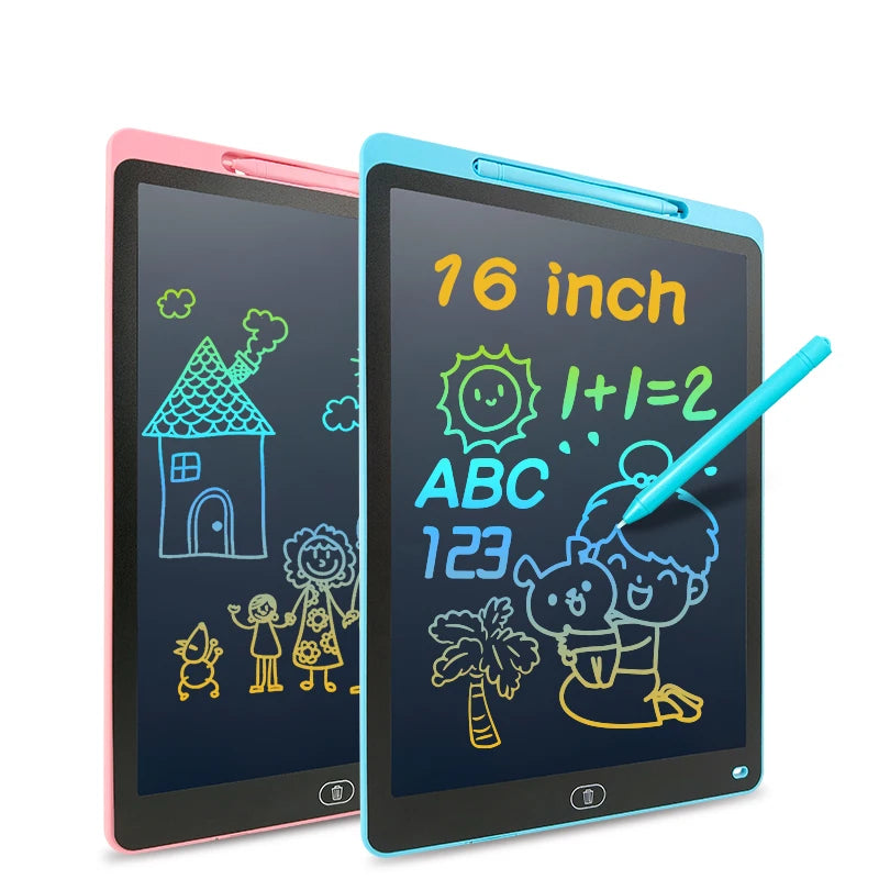 16 Inch LCD Writing Tablet Drawing Board Doodle Pad for Kids Drawing Board Car Gift for Children's Writing Practice