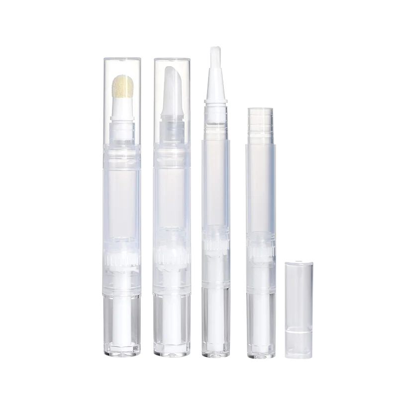 Empty 1.5ml 2ml 3ml 4ml 5ml Lip Gloss Tube Container Cuticle Oil Nail Polish Makeup Accessories Twist Pen with Brush