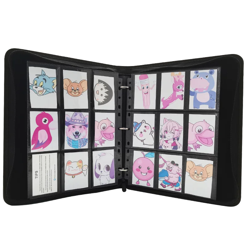 Modernqiu Custom Trading Card Binder With 9 Pocket Page 720 Pockets Card Collector Album Holder