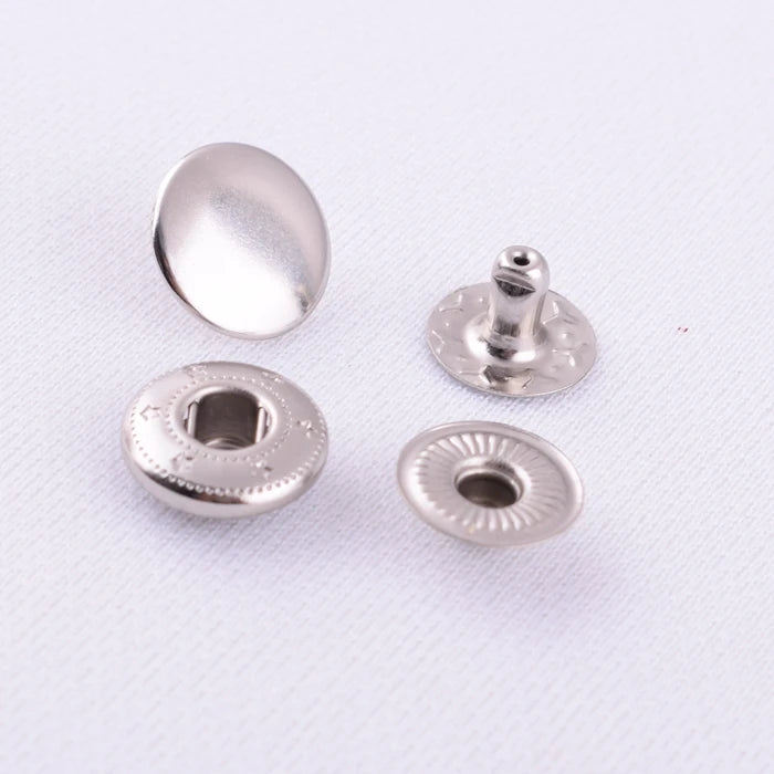 12.5mm Metal Garment Bag Strap Webbing Spring Snap Button