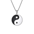 MIENTER Yin Yang Necklace Fashion Luxury  Chain Stainless Steel  18K Gold Chain Necklace Jewelry Women