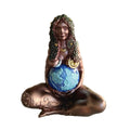 Millennial Gaia Statue Decoration15*5*5CM Mother Earth Goddess of Earth Ornaments Goddess Gaia Statue Resin Ornaments