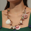 2024 Fashion Jewelry Casual Accessories Pure Handmade Shell Short Collarbone Necklace Sea Shell Big Bohemian Necklaces