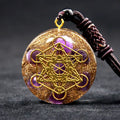 Hot Spiritual Healing Protection Positive Energy Amethyst Crystal Necklace Seven Chakra Necklace Pendant for Women Men