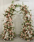 New Arrival Wholesale Wedding Greenery Rose Arch Horn  Flower Backdrop Horn Arch Flower Artificial Flower  for Event Decoration