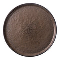Factory Logo Customized Hotel Restaurant Brown Ceramic Porcelain Plate Dinnerware Set