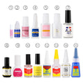 BIN 2022 Nail Polish Glue Nail Speed Liquid 1G 2G 3G 10G 20G Nail Glue Collection