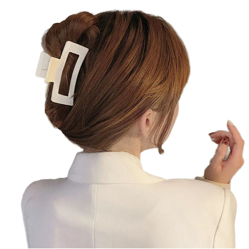 SongMay 2021 Women's Hair Claw Clips & Shark Hairpin Solid Color Big Jaw PC & Plastic Durable Japan & Korean Style