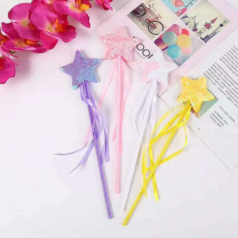 Pentacle fairy Wand With Voile