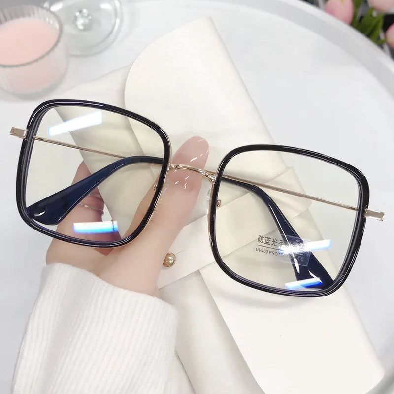 Oversize Blue Light Glasses Luxury Fashionable Bluelight Blocking Glasses Womens 2023