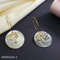Hot Sale Fashion Hawaiian Jewelry Shell Pearl Drop Earring Nature Shell Gold Plated Accessory for Women