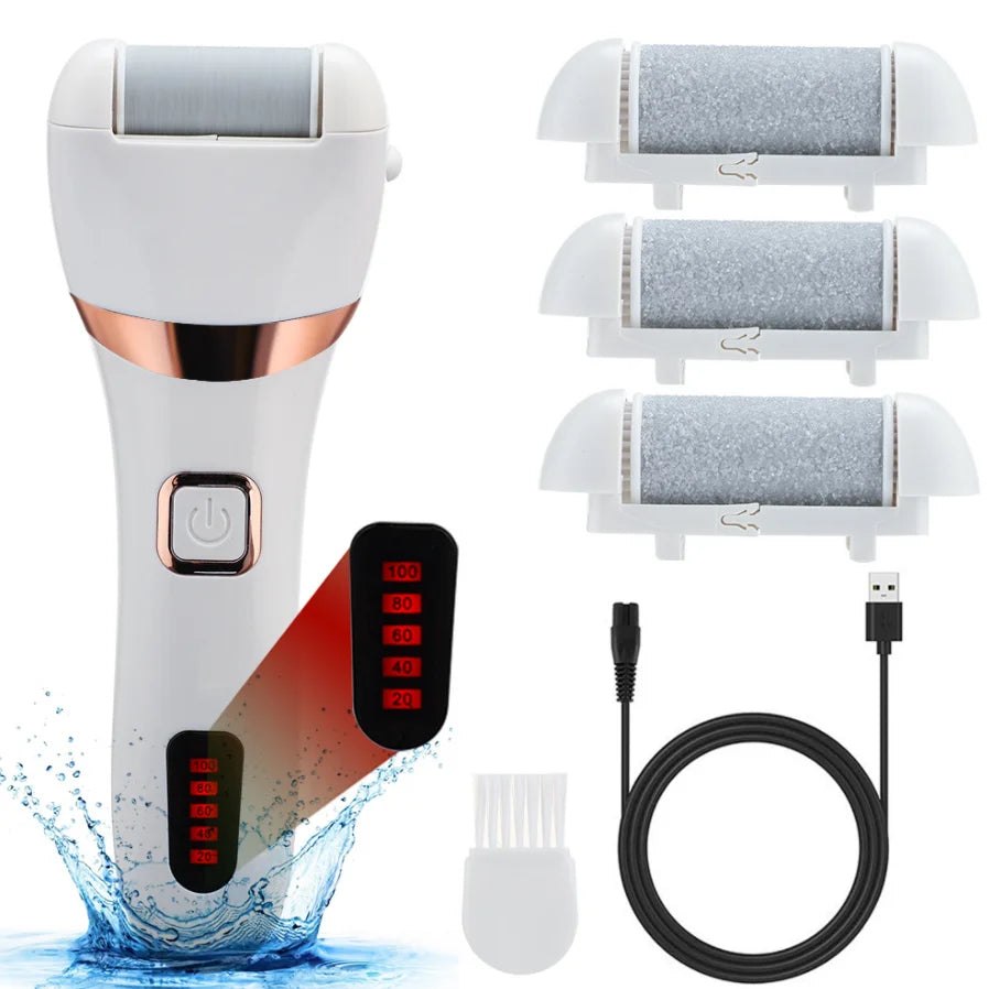 Portable Rechargeable Electronic Foot File for Pedicure and Callus Removal