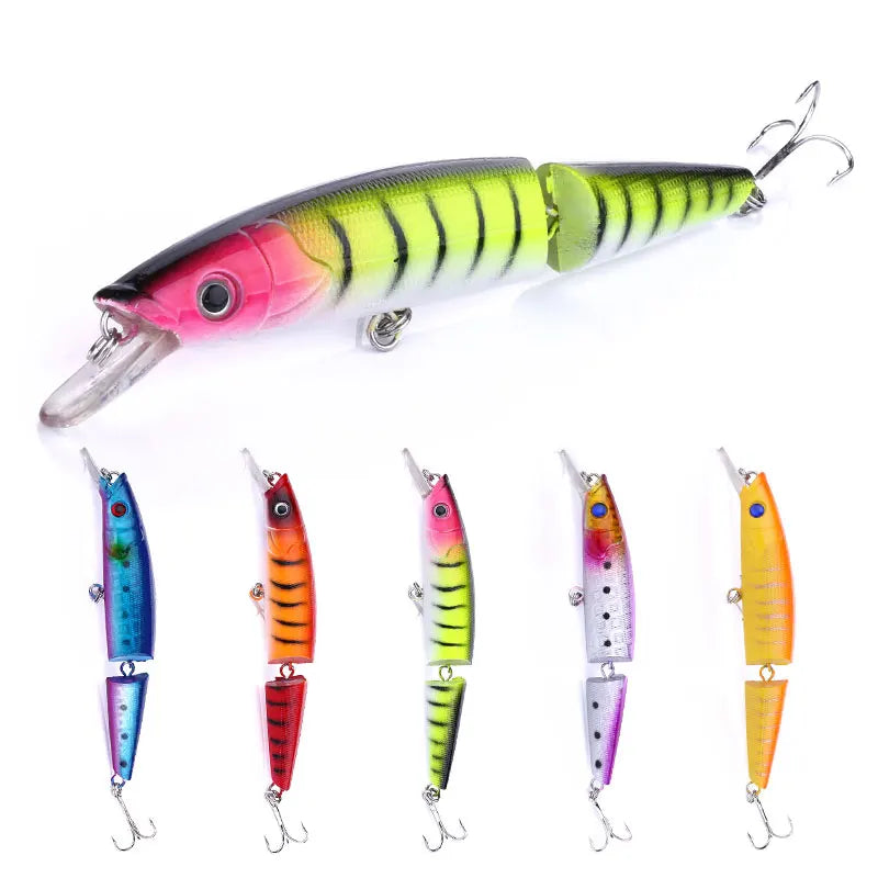 14CM-20.2G-4# Fishing Jointed Lure Depth 1.2-1.8M in Stock JM007 Bass Perch Fishing Lure Jointed
