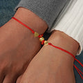 Newly Arrival Fashion Magnetic Buckle Bracelet Set Red Rope Heart Handwoven Couple Friendship Bracelet for Women