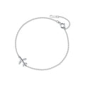 925 Silver Fashion Jewelry Bracelets Cute Airplane Plane Zircon Cz Bracelets for Women Girls Students