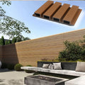 Modern New Groove Surface WPC Composite Outdoor Wall Panel Plastic Wpc Cladding Exterior House Sound-Absorbing Moisture-Proof
