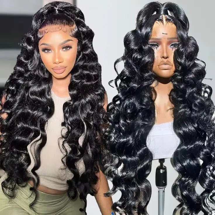 Loose Deep Wave Curly Brazilian Human Hair Transparent Lace Front Wigs13x6 Wig Vendors Raw Hair Glueless Full Hd Lace Wigs