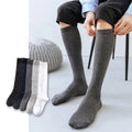 Wholesale Plain Long Calf Socks 100 % Cotton Business Dress Knee High Socks for Men