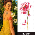 BXTAT TL289 - TL294 Roses Temporary Tattoo Stickers for Women