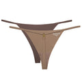 FLW Women's Low-Rise Knitted G String T Back Thongs Underwear Sexy Breathable Eco-Friendly Lingerie