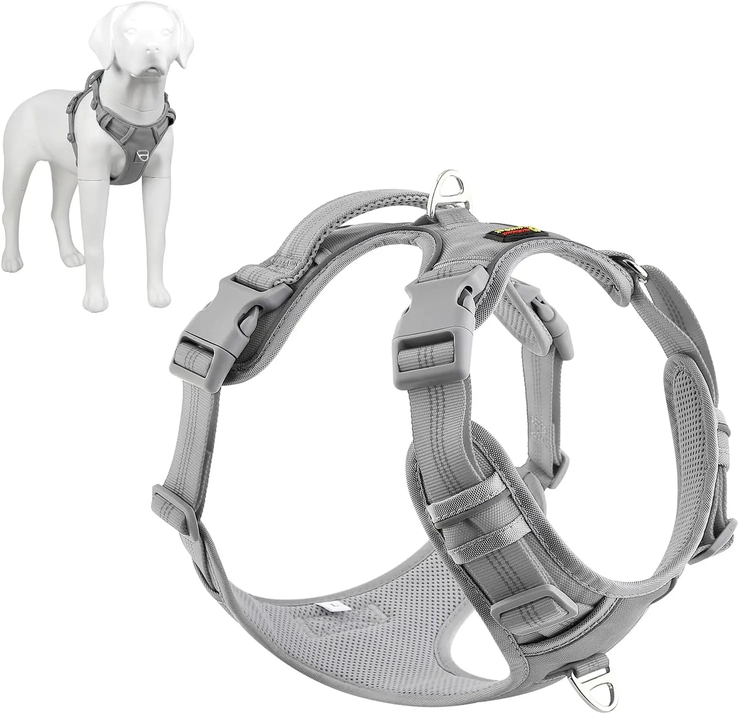 New Type of Non Pull Reflective Breathable Pet Vest with Adjustable Rope Length for Easy Walking