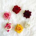 U-3075 Low Price Ready Ship Artificial Silk Rose Flower Heads for Wedding Decoration
