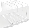 2023 Wholesale Custom Simple Design Clear Acrylic Shelf Divider for Shop Use