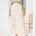 Custom Wholesale  Long Jacquard Hollow Skirt Knitted Viscose