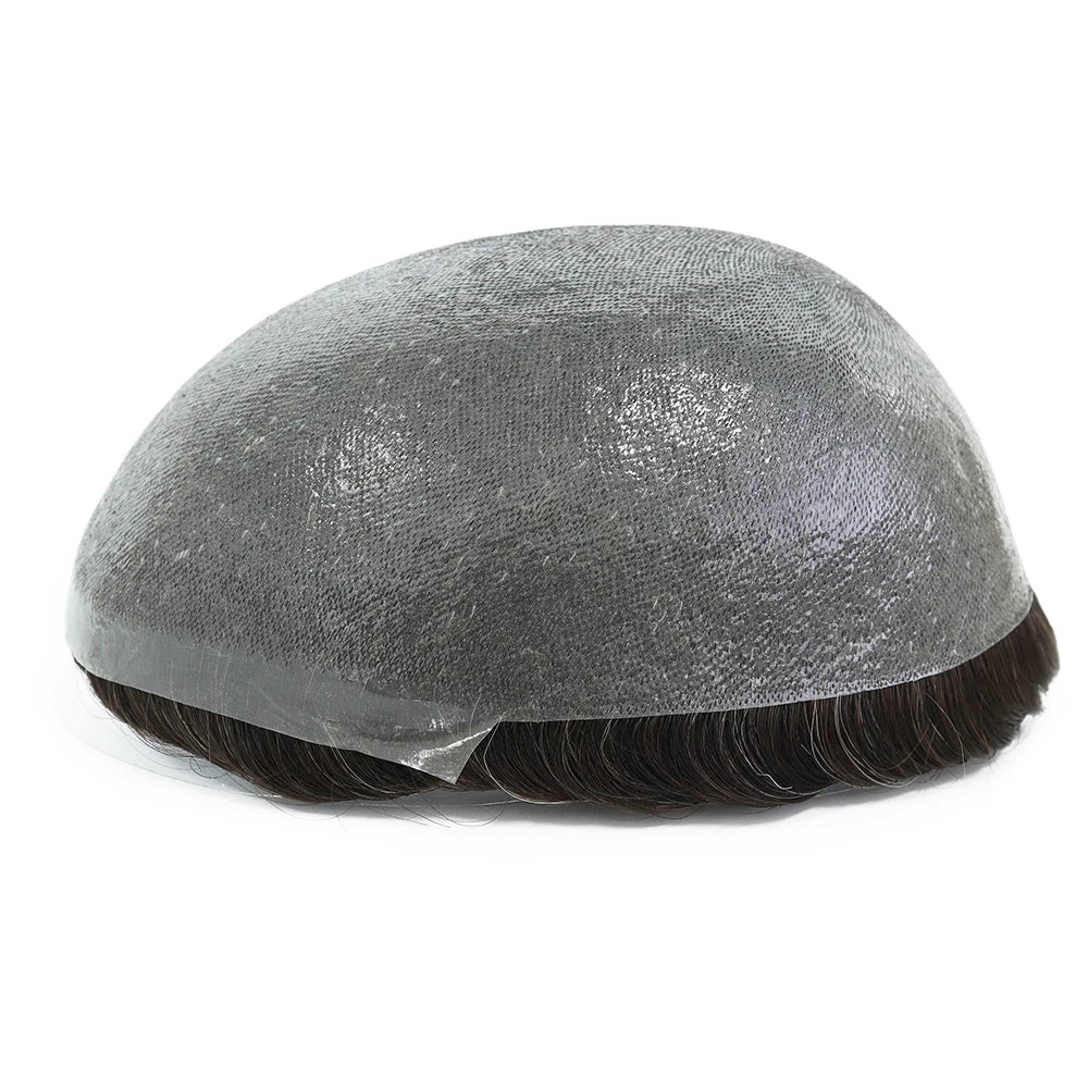 Stock Mirage Invisible Hairline Human Hair BIO ToupeeHair Patch for Men