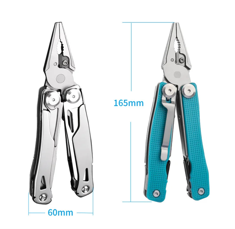 2022 Hot Selling Stainless Steel Portable Multitool ABS Handle 13 Functions 1 Survival Tool Industrial Use Pleasure Nylon