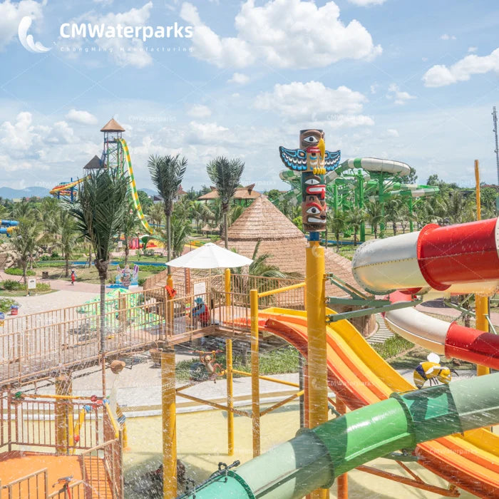 Glass Fiber Water Park  Equipment Water Slide