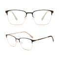 Wholesale Promotional Factory Price Cheap Unisex Metal Computer Full-Rim Eyeglasses Frames Business Square Diamond Face