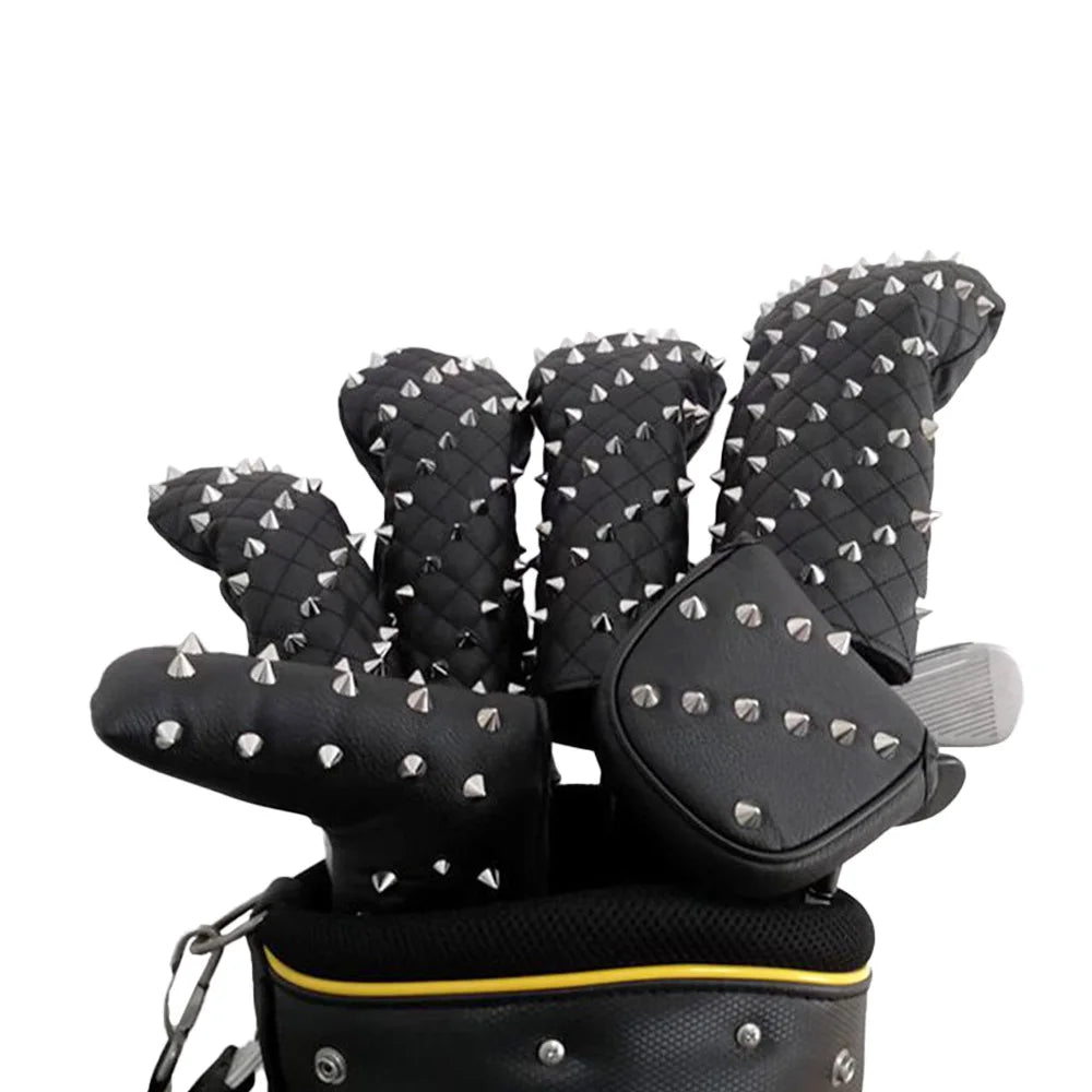 Wholesale Custom Embroidered Logo High Quality Cheap PU Leather Small Order Golf Headcovers