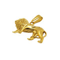 Hot Sell 34mm Lion Pendant Punk Men Stainless Steel Gold Animal Jewelry Lion Necklace Accessories Jewelry