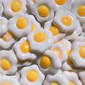 Resin Poached Egg Toy Model Fake Ostrich Egg Kitchen Toy Cute Simulation Lifelike Hand-painted Fried Eggs