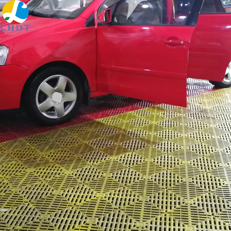 PP Interlocking Plastic Garage Flooring Drainage Tiles