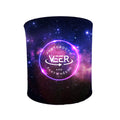 New vogue Inflatable Tension Fabric Led Video 360 Photo Booth Enclosure Backdrop Green Screen Custom Stand Circular Sequin