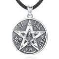 925 Sterling Silver Wholesale Guardian Star Amulet Energy Pentagram Tetragrammaton Necklace