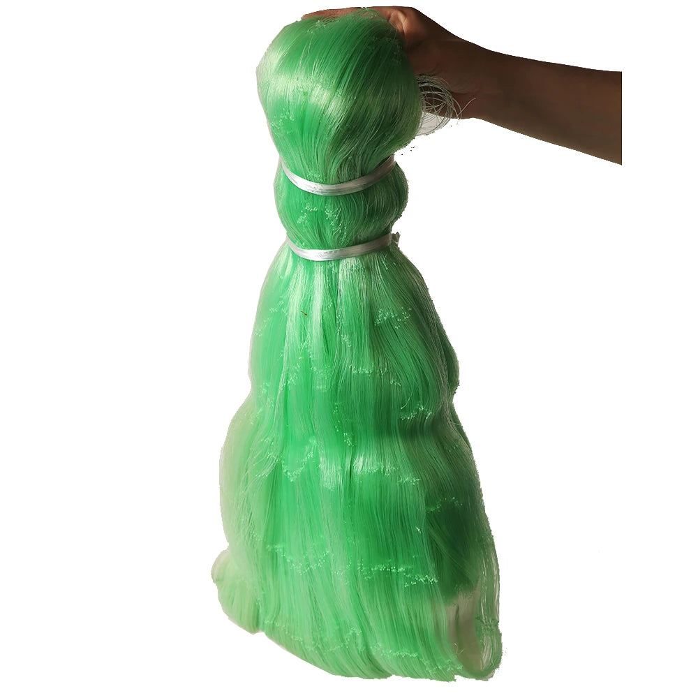 Green 11 Inch PA Nylon 10MD-1000MD Amberla Fishing Net Double & Single Knot Type for Monofilament Fishing Nets