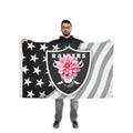 Hot Sell  Promotional Product Las Vegas Raiders Flags 3x5 ft 100% Polyester Super Bowl Custom Las Vegas Raiders Flags