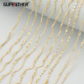 C340  1m/lotchain18k Gold Platedcopperpass REACHnickel Freehand Madejewelry Makingdiy Bracelet Necklace Accessories