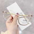2020 New Trend Glasses Fashion Korean Irregular Glasses Polygon Anti-blue Light Flat Mirror Can Be Customized