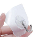 Transparent PVC Eco-Friendly Wall-Mounted Storage Hanger Strong Self-Adhesive Flexible Hooks Tool Organization Kitchen Bathroom